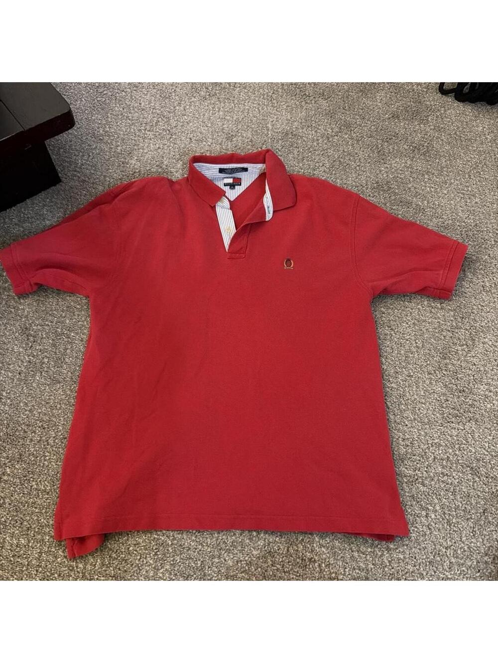 Tommy Hilfiger Men's Red Polo-shirt